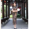 Long Cheongsam Vintage Silk Qipao Dress