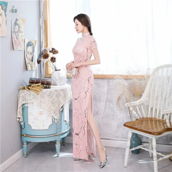Y2K Vintage Streetwear Cheongsam Summer Casual Dress