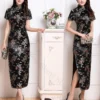 Red Dragon Phoenix Chinese Cheongsam Dress