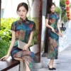 Long Cheongsam Vintage Silk Qipao Dress