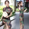 Long Cheongsam Vintage Silk Qipao Dress
