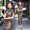 Long Cheongsam Vintage Silk Qipao Dress