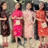 Girls Chinese Cheongsam Dress Summer Princess